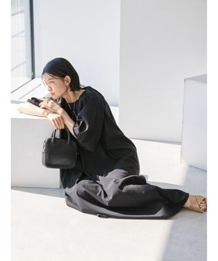 AMERICAN HOLIC 接触冷感バルーンスリーブワンピース Black