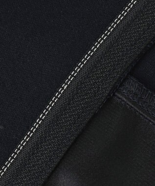 23区GOLF 【23Fondation/WOMEN】コンビ素材 フーディパーカー ブラック系