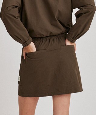 PW CIRCULUS 【撥水加工/軽量/ストレッチ】【WOMEN】ビッグポケット スカート ダークブラウン系
