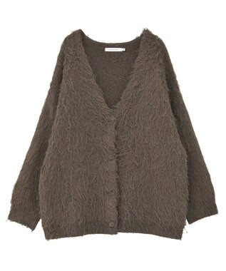 AMERICAN HOLIC カールシャギーカーディガン Brown