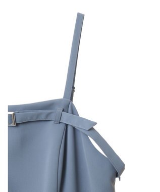 earth music&ecology 胸元ベルトキャミワンピース Blue