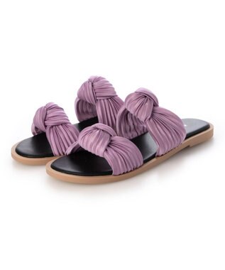 MODE ET JACOMO <carino>プリーツスポンジサンダル パープル