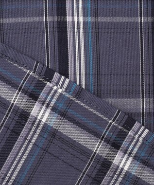 ANY SIS 【洗える】ピケチェック ブラウス ネイビー系