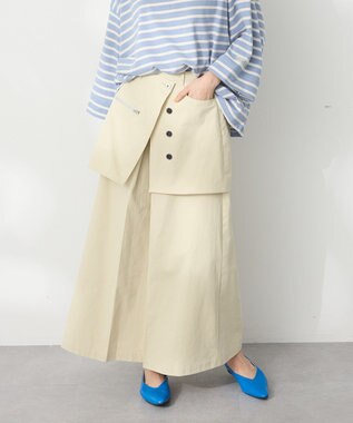 CRAFT STANDARD BOUTIQUE オーバーラップスカート Beige