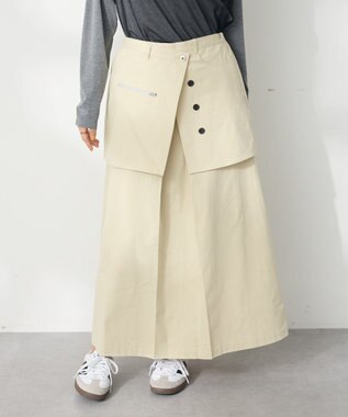 CRAFT STANDARD BOUTIQUE オーバーラップスカート Beige