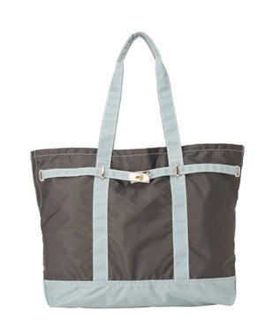 Green Parks 【２ＳＥＴ】生活撥水ベルトトートバッグ Charcoal Gray