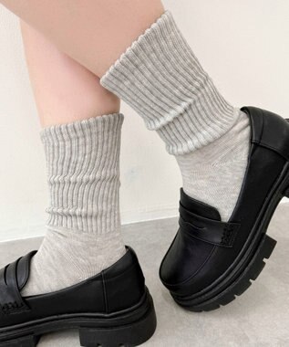 WEGO サポート付き無地リブソックス