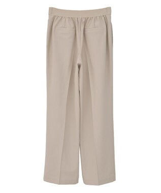 Green Parks あったか裏起毛きれいシルエットパンツ Light Beige