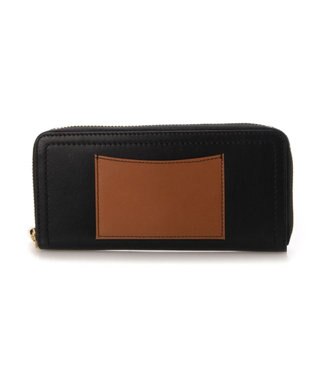 UNBILLION perche ジェムストーンチャームラウンド長財布 ブラック