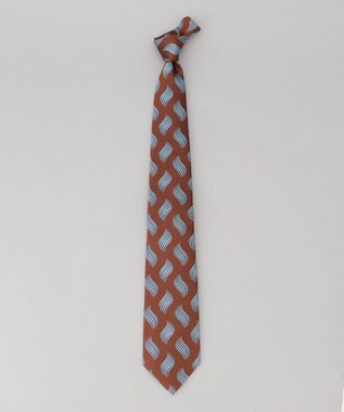 GOTAIRIKU 【日本製】ネクタイ_ウェーブ柄 ブラウン系8