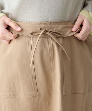 ANY L ベイカーチノスカート ベージュ