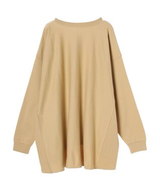 CRAFT STANDARD BOUTIQUE プリント裏毛チュニック Beige