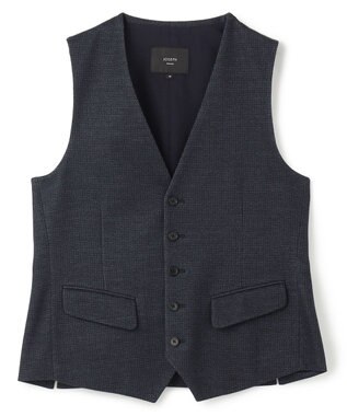 JOSEPH HOMME 新素材【ストレッチ/セットアップ対応】クリアドビージャージー ジレ ネイビー系