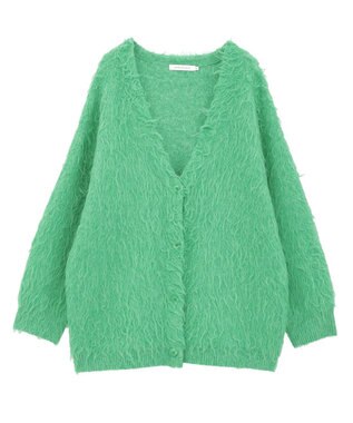 AMERICAN HOLIC カールシャギーカーディガン Green