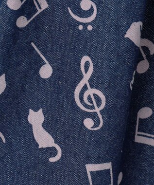 ANY KIDS 音符総柄キュロット デニム