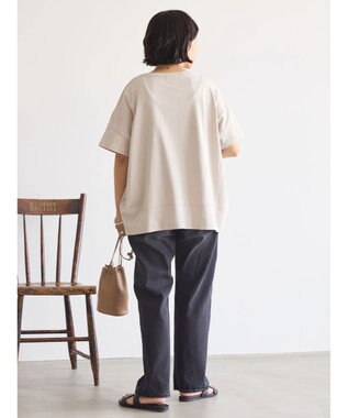 AMERICAN HOLIC 接触冷感裾切り替えカットプルオーバー Gray Beige