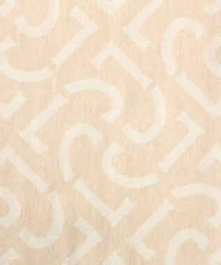 AURORA 【 LANVIN COLLECTION（ランバン コレクション） 】カシミヤ100%ジャカードマフラー(WASH) ベージュ