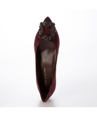 MODE ET JACOMO <MODE ET JACOMO>ビジューバックルパンプス ワインスエード