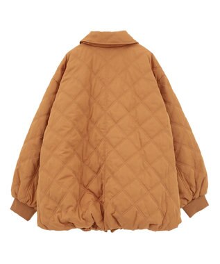 earth music&ecology 【WEB限定】ダブルステッチキルティングコート Brown