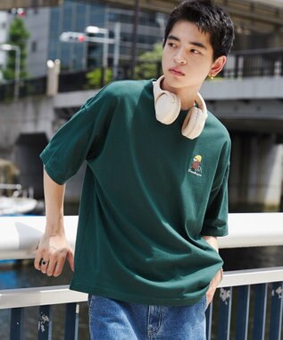 WEGO ヒゲサガラ刺繍Tシャツ