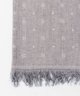 JOSEPH ABBOUD 【イタリア製】クレストドットジャガード ストール ライトグレー系7