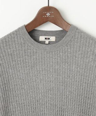 JOSEPH ABBOUD 【新色追加】チクチクしない SNOWYクルーネックニット ライトグレー系