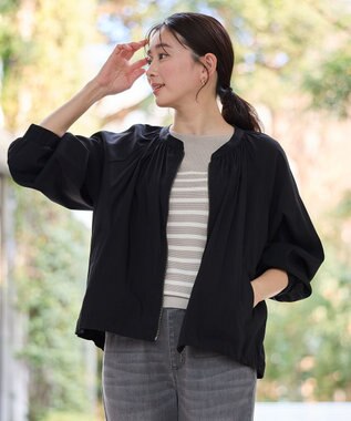 ANY 清涼リラックスブルゾン ブラック