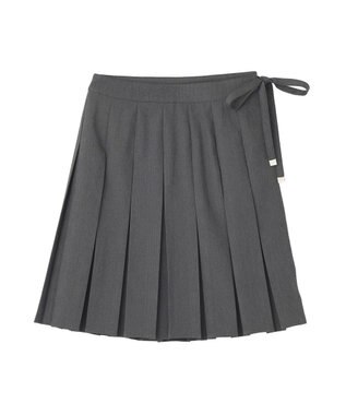 Green Parks ■ＷＩＴＨ　ＫＵＲＵＭＩ．Ｎ　プリーツミディスカート Charcoal Gray