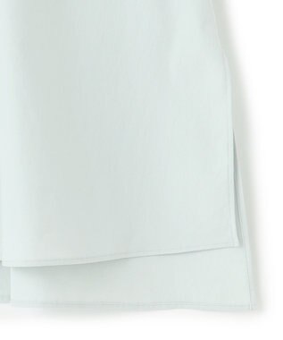 ICB 【洗える】ヴィンテージスパンブロード バンドカラーシャツ アイスグレー系