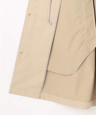 J.PRESS LADIES 【洗える】ソロテックス ドライツイル ノーカラー コート ベージュ系