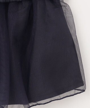 ANY KIDS 表起毛 レースアップ チュニック ネイビー