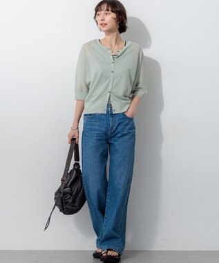 23区 【CLASSY.掲載】コットンリブ タンクトップ オフ×ブラック