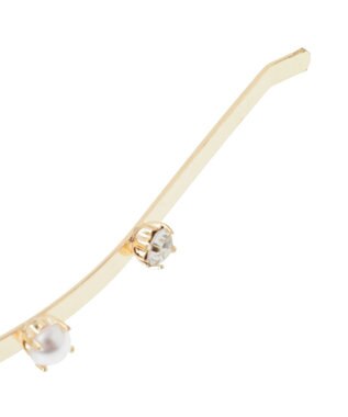 Maison de FLEUR ベロアビジューカチューシャ Black