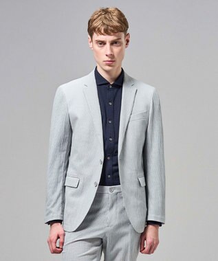 JOSEPH HOMME 新色追加【セットアップ対応】トリコサッカーストレッチ　 ジャケット ライトグレー系