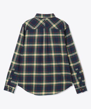 Columbia Columbia/ フレアガンストレッチフランネルシャツ /コロンビア Coll Navy Two Lane Tartan