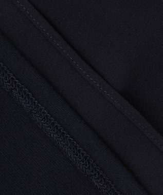 23区 【洗える】ジョーゼットフリル  カットソー ネイビー系