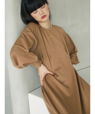 Green Parks armonia．ウエストタックポンチワンピース Beige