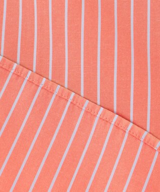 23区 L 【CLASSY.5月号掲載/洗える】CANCLINI ベーシック シャツ オレンジ×サックスストライプ