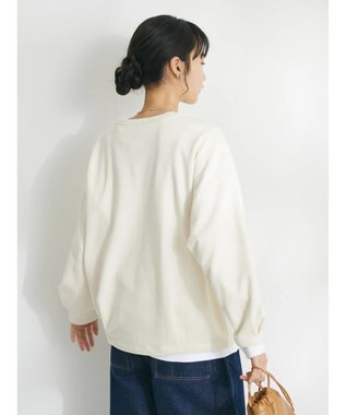 CRAFT STANDARD BOUTIQUE 裏毛リングドットカーディガン Ivory