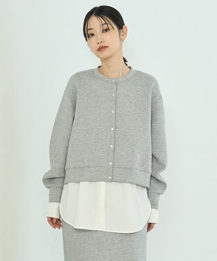 UNFILO シャツコンビ レイヤードＴ オフ×シャツ