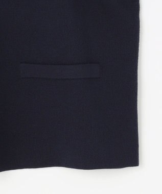 J.PRESS LADIES 【洗える】DECOR ニット ジャケット ネイビー系