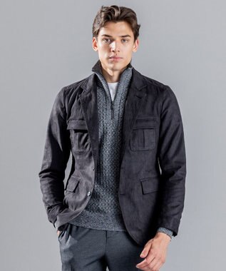 JOSEPH HOMME コマスウェード フィールドジャケット ブラック系