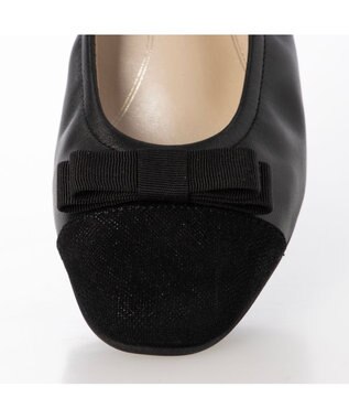 Riz raffinee <Riz raffinee>リボン付きローヒールパンプス ブラック