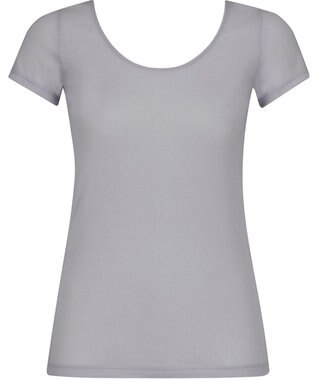 Wing インナー 【綿の贅沢オーガニック】 オーガニックコットン混素材 薄くて軽い ２分袖 EL1256 ウイング／ワコール グレー