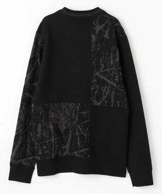 JOSEPH HOMME フォレストジャガードブロック　クルーネックニット ブラック系5