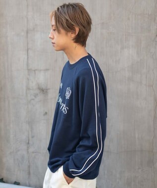 WEGO 【ユニセックス着用ITEM】ショートドロストラインプルオーバー ネイビー