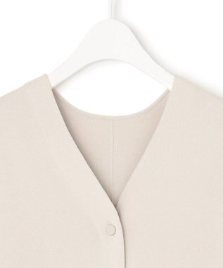 ICB 【洗える】ハイゲージスムース スリーブレスプルオーバー トープ系