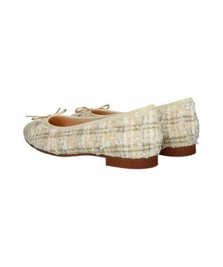Bridget Birkin 【Bridget Birkin】ラメツイードバレエシューズ ベージュコンビ
