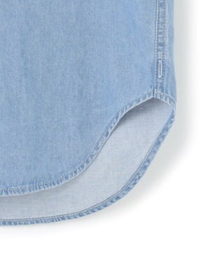 23区 S 【洗える】ライトダンガリー 2WAY シャツ ライトインディゴ