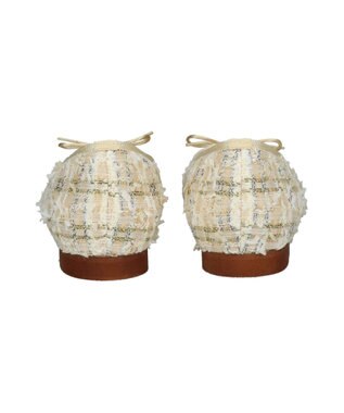 Bridget Birkin 【Bridget Birkin】ラメツイードバレエシューズ ベージュコンビ
